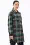 Brown Mink Coat - Plaid Pattern - 2
