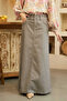 2269-Denim Skirt Gray - 2
