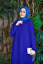 6482-Berlin a Pleated Dress Cobalt Blue - 8