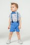 Stylish Floral Print Shirt with Adjustable Waist Slopes Short Sleeve Shorts 2-Piece Set Children and Baby - 4