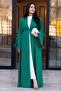 Emerald Sleeve Floral Detailed Zahra Abaya