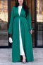 Emerald Sleeve Floral Detailed Zahra Abaya - 4