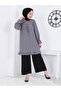 Wrapped Tunic with Elastic Sleeves and Frilled Skirt - 2