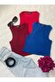 3-Piece Women's Halter Neck Ribbed Strap Zero Sleeve Crop Blouse