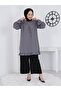 Wrapped Tunic with Elastic Sleeves and Frilled Skirt - 3