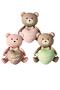 Retro Caramel Heart Pink Sitting Bear Foil Balloon with Love You Written - 3