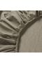Sheet with Elastic Band, Gray-Beige, 80X200 cm - 3