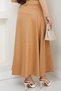 Camel Suede Mevlana Skirt - Belted, Hm2607 - 4