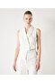 Cutout Double Breasted Vest - 2