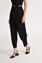 Knitted Crepe Black Trousers - 6