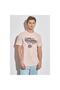 Men's Pink Crew Neck T-Shirt - 6