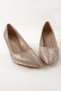 Women's Gold Gold Print Pointed Toe Evening Shoes - 3