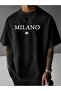 Black 100% Cotton Comfort Oversize Crew Neck Black T-Shirt