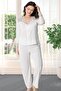 9610 Women's Dowry Lace Combed Cotton Set of 6 - Ecru - 2