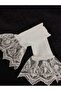 White Gauze Motif Oversleeve - 3