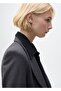 Straight Cut Micro Houndstooth Patterned Blazer Jacket - 8