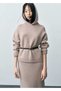 Wool Blend Midi Skirt - 8