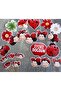32-Piece Ladybug Theme Giant Birthday Set for Kids Banner Cake Decoration Cupcake - 5