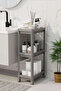 3-Tier Bathroom Shelf Unit, Bathroom Organizer, Shampoo Holder, Towel Holder, Cabinet, Kitchen Shelf, Detergent Dispenser - 2