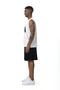 Men's Sleeveless Sportsman T-Shirt Shorts Bottom Top Set Black Sleeveless Cotton -Usa Printed Oversize T-Shirt Shorts - 2