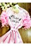 (We Write Your Name) Pink Bridal Dressing Gown Bride Dressing Gown with Feather Sleeves