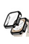 Case and Screen Protector, Compatible with Apple Watch Series 10/11 46mm, Water Resistant, Glossy Black