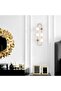 A F N LIGHTINGS Capsule-Shaped Wall Lamp, 4-Light Metal E27 Fixture with White Glass Shade - 4