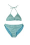 Glowzia Turquoise Women's Bikini Set Triangle Mold