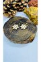 Handmade ceramic ship rudder figure earrings