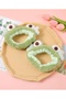 Furry Plush Green Color Headband with Googly Eyes Frog and Heart Figures - 3