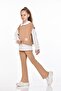 Knitted Patterned Girl's Set - Classic and Elegant Combination