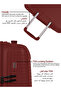 New EDGE Series 3PCS Polypropylene Luggage Set-RED - 3