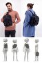 4012 Black Casual Postman Small Back Cross Shoulder Strap 14 Inch Laptop Cotton Gabardine Bag - 7