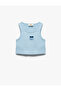 Heart Window Detailed Sleeveless Ribbed Crop Tank Top