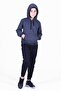 Plain Kangaroo Pocket Hooded Boy's Top and Bottom Tracksuit Set - 5