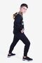 Kangaroo Pocket Camouflage Patterned Hooded Lace Up Bottom-Top Tracksuit Set - 3