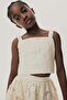 Jacquard-weave crop top - 5