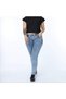 2039 Women's Lycra Slim Fit Plus Size Jeans Jeans Denim Trousers - Snow