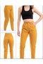 2009 Women's Pleated Mom Jeans Jeans Denim Pants - Yellow - 3