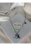 Women's Steel Necklace - Elephant and Evil Eye Bead Is a Chance to Throw Luck - 2