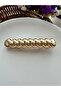 Gold Twisted Large Automatic Buckle