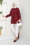 Burgundy Buckle Design Shirt - Ü0101 - 2