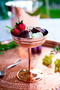 Copper Wine Glass Set, Sliced ​​Design, Copper Color, Set of 2 - 4
