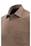 Men's Plus Size Shirt Collar Cinnamon T-Shirt Classic Fit - 4910Bat - 4
