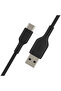 كابل BoostCharge USB-C إلى USB-A بطول 3 متر باللون الأسود - 3