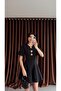 Black Dress with Oyster Detail