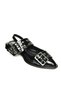 U 518600108   Black Patent Leather Low Heeled Women's Shoes - 6