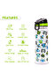 Tritan Water Bottle w / Carry handle, Gen Z - Black, 650ml - 2