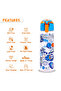 Tritan Water Bottle w / Spray, Soccer - Blue, 750ml - 4