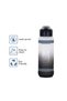 Water Bottle 1000ml with Straw- Black - 5